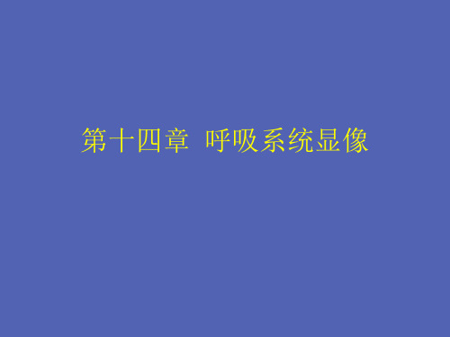 【核医学】呼吸系统显像