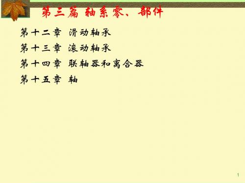 2019上海大学机械设计课件-第十二章 滑动轴承.ppt