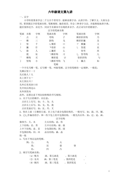 小升初冲刺 六年级语文第九讲