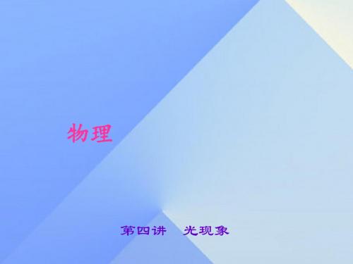 中考物理总复习第四讲光现象课件