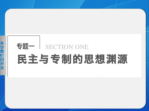 高中历史选修2《专制理论与民主思想的冲突 西方专制主义理论》109人教PPT课件