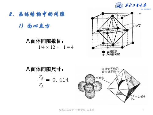 第一章 工程材料中的原子排列课件