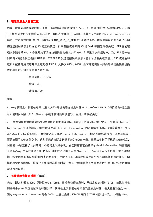 小区属性参数说明