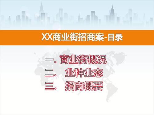 餐饮商业街整体策划案PPT