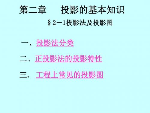 2-1投影法及投影图10张