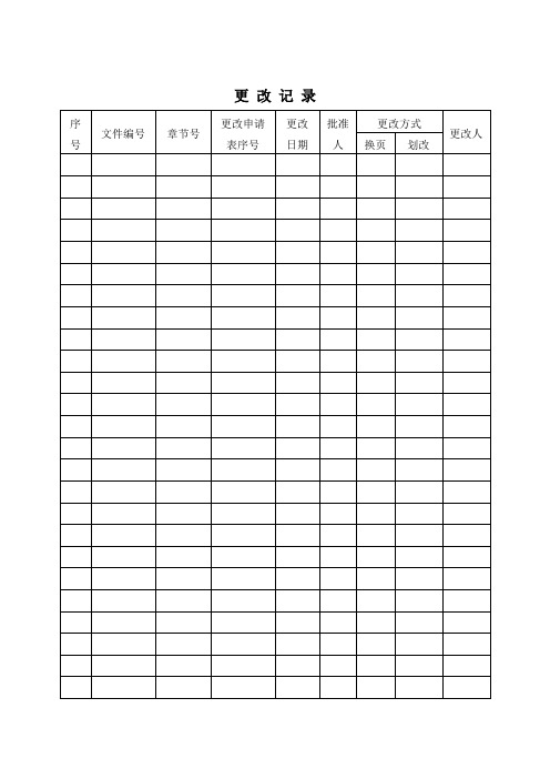 安健环记录全套表格