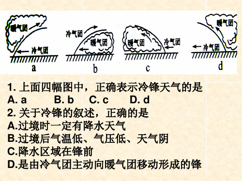 人教版高中地理必修一《第二章 气旋与反气旋》课件(共12张PPT)