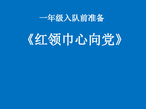 优质课小学综合实践活动《红领巾心向党》