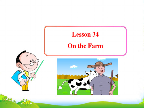 冀教版七年级英语上册 Unit 6 Lesson 34《 On the Farm》(共17张PPT)