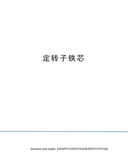 定转子铁芯