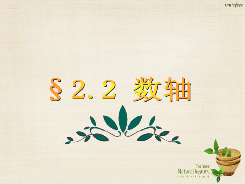 七年级数学上册 2.2 数轴课件 (新版)青岛版