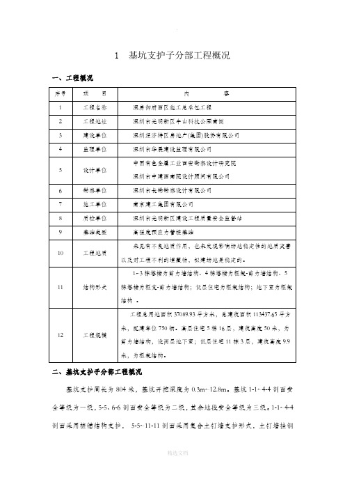 基坑支护施工总结(质监站)