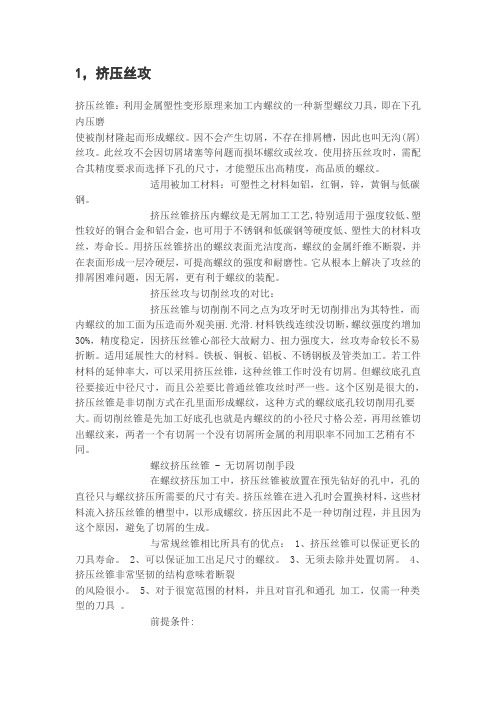 挤压丝攻