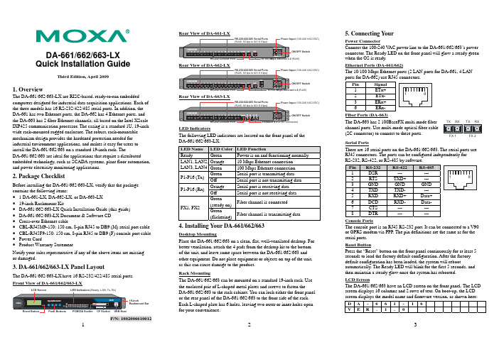 DA-661 662 663-LX Quick Installation Guide