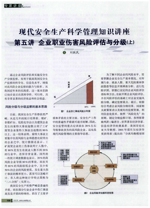 现代安全生产科学管理知识讲座 第五讲 企业职业伤害风险评估与分级(上)