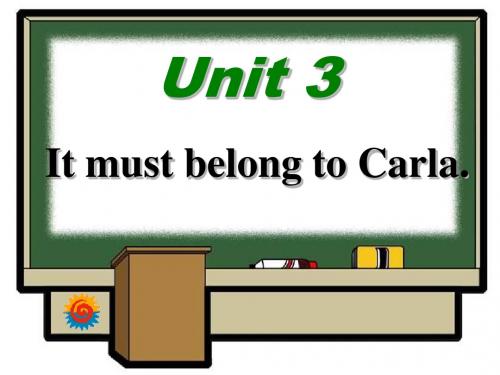 鲁教版九unit3It_must_belong_to_Carla课件
