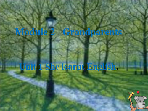 五年级下She_learnt_English_.课件