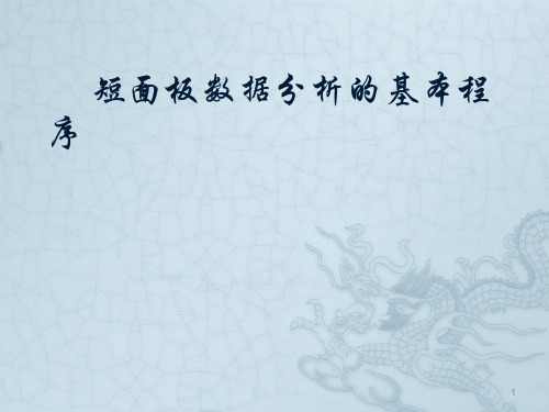短面板数据分析的基本程序ppt课件