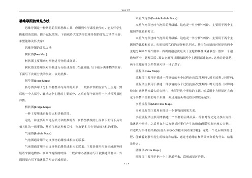 思维导图的常见方法