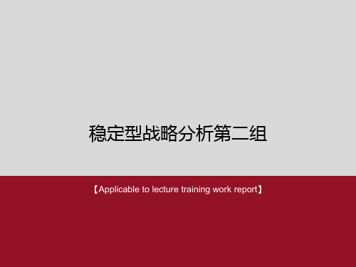 《稳定型战略分析第二组》PPT模板