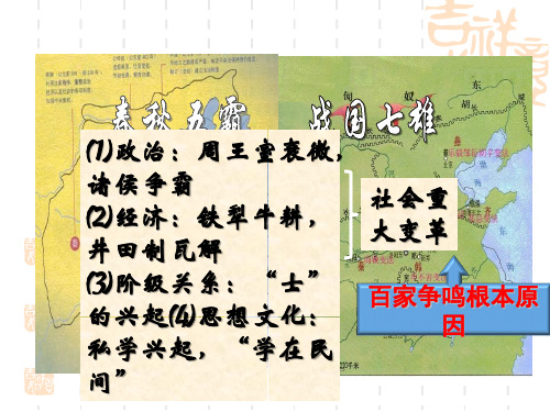 京改版历史七年级上册第10课《百家争鸣》课件2.