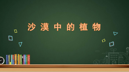 三年级下册科学课件3.6沙漠中的植物  苏教版