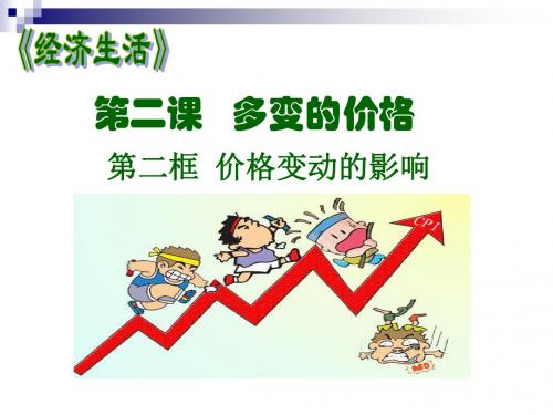 第二课第二框：价格变动的影响(优质课优秀课件)