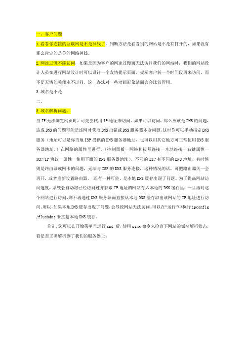 我的网站打不开怎么办