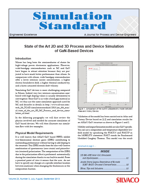 State of the Art 2D and 3D Process and Device Simulation of GaN-Based Devices