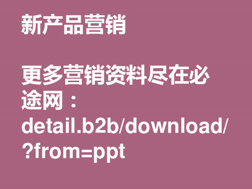 新产品营销ppt课件
