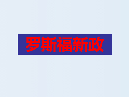 2017年中考历史复习试题研究：罗斯福新政 (共17张PPT)