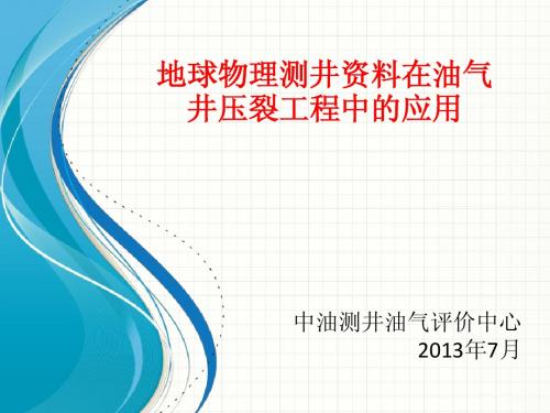 低渗储层改造预测及人工压裂缝检测技术