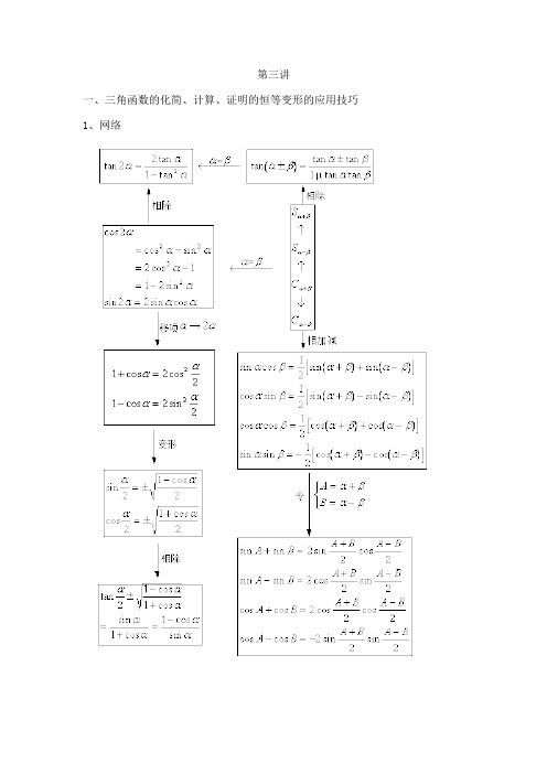 三角函数化简求值证明技巧(最新整理)