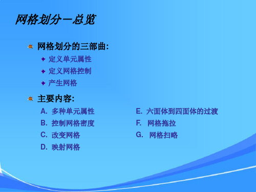 ANSYS网格划分