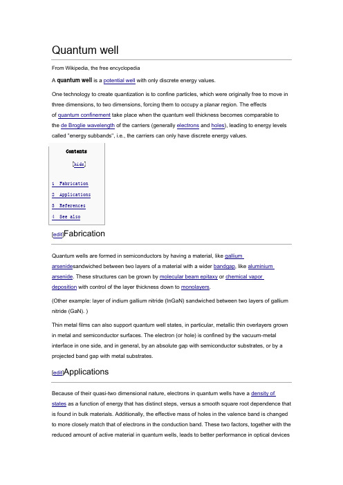 quantum wells (Wikipedia)