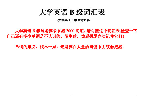 英语三级B单词