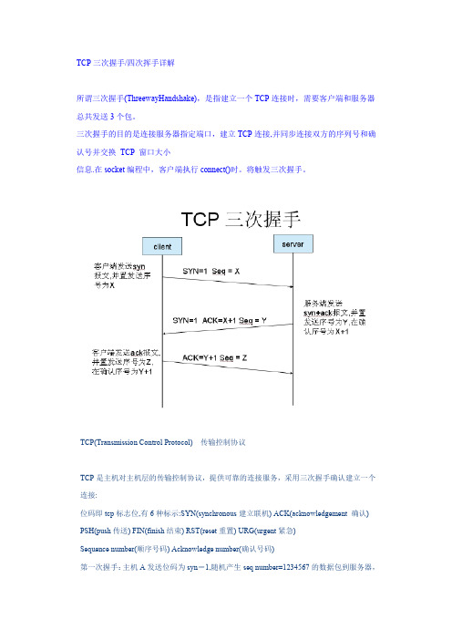 TCP三次握手-四次挥手详解