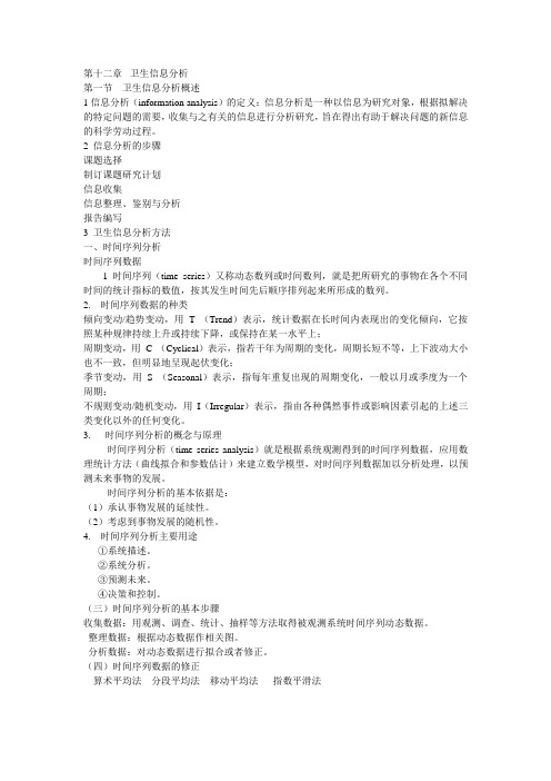卫生信息分析