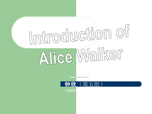 ALice-walker介绍