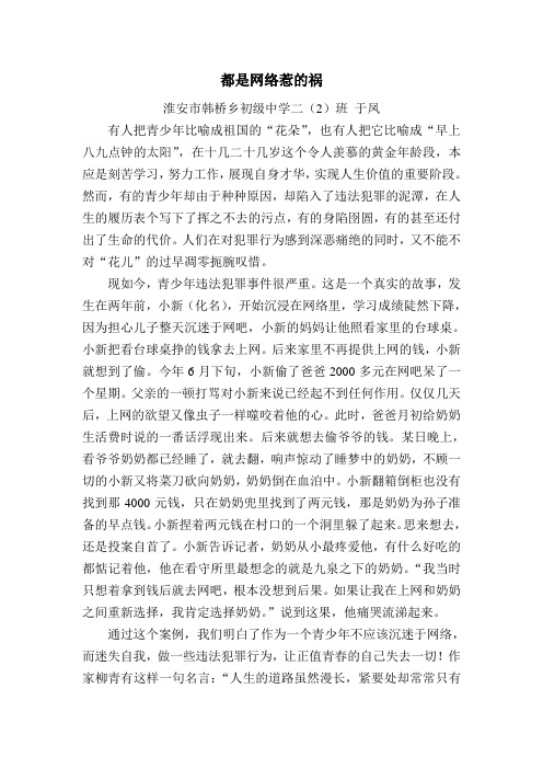 于凤都是网络惹的祸