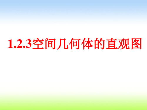 1.2.3_空间几何体的直观图