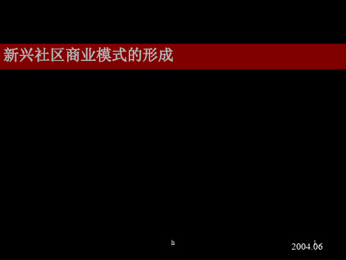 《新兴社区商业研究》PPT课件
