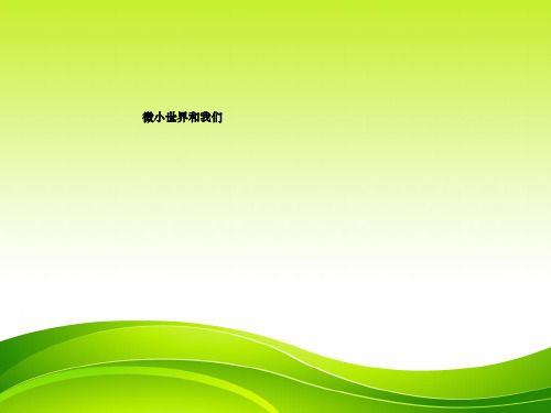 微小世界和我们ppt