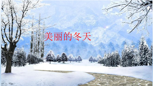 部编版一年级上册道德与法治13 美丽的冬天 课件