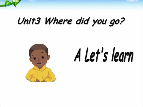 人教PEP六年级下册英语Unit3 Where did you go PartA(共29张PPT)