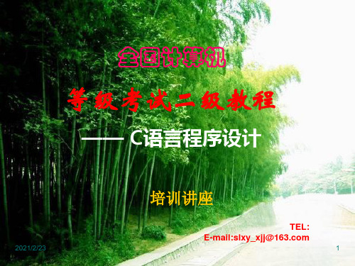 C语言全国计算机等级考试2级所有教程全面PPT课件