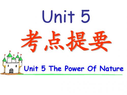 选修六unit 5 revision