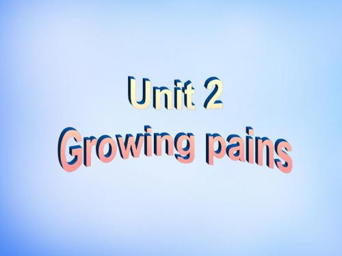 2015年高中英语 Unit2 Growing pains Word Power课件 牛津译林版必修1