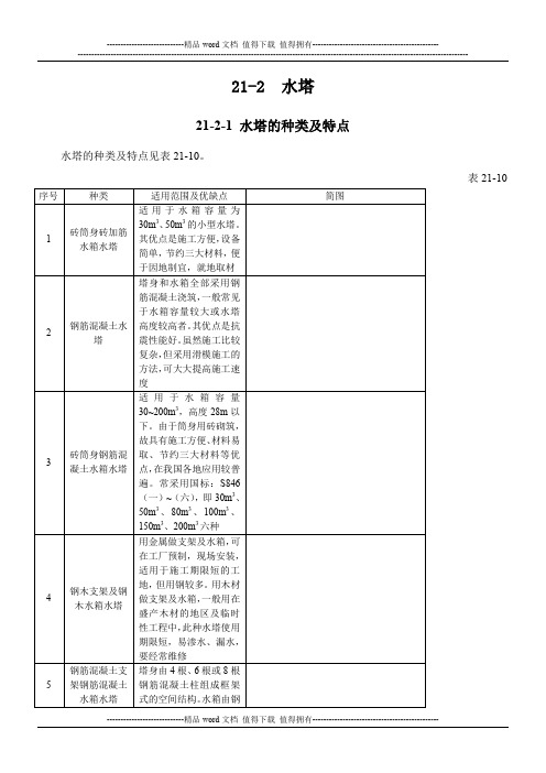 施工手册(第四版)第二十一章构筑物工程21-2 水塔