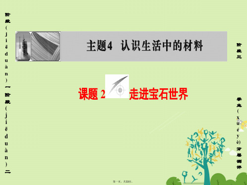 高中化学主题4认识生活中的材料课题2走进宝石世界课件鲁科版选修1